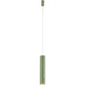 Just Light. LED-Akku-Pendelleuchte Attach Grün 120 cm x Ø 16