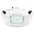 AcquaVapore Whirlpool Pool Badewanne Eckwanne Wanne W60H-TH 140x140 mit Tür Walk