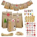 DuneDesign DIY Adventskalender Zum Selbst Befüllen mit 24 Papiertüten