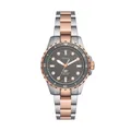Damenuhr FOSSIL BLUE ES5348 Edelstahl Gold Rose Grau
