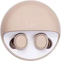 HER HX-12 In Ear Headset Bluetooth Beige