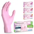 ARNOMED RAINBOW NITRIL BLOSSOM ROSE Nitrilhandschuhe rosa puderfrei, VE 100 Stück 8/M