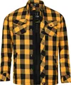 Bores Lumberjack Basic Motorrad Hemd, gelb/schwarz, S
