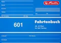 1x Herlitz Fahrtenbuch A6 40 Blatt # 601 Firmenwagen Fahrten neue Version FSC