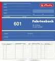 5x Herlitz 601 Fahrtenbuch A6, 40 Blatt, für st. Nachweis mit Gesamtübersicht