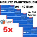 FAHRTENBUCH HERLITZ 601 - FORMULAR - 40 BLATT - KFZ FAHRTEN BUCH - FORMULARBUCH