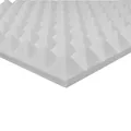 Quiet Please Basotect® Pyramidenschaum Noppenschaum hellgrau 1000x500x30mm Schallabsorber Schallschutz Schalldämmung für Wand und Decke