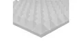 Quiet Please Dämmplatte Basotect® Pyramidenschaum Noppenschaum hellgrau 1000x500x30mm Schallab, (1-St), 1000 x 500 x 30 mm [L x B x H]