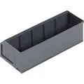 Alutec 66027 Sichtlagerkasten (L x B x H) 300 x 91 x 81 mm Dunkelgrau 1 St.