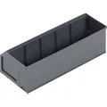 Alutec 66027  Sichtlagerkasten   (L x B x H) 300 x 91 x 81 mm Dunkelgrau 1 St.