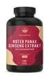 Roter Panax Ginseng Extrakt hochdosiert - 1.200mg - 20% Ginsenoside C.A. Meyer vegan - TRUE NATURE®