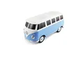 BRISA VW Collection - Volkswagen Tragbarer Portabler-Bluetooth-Lautsprecher-Wireless-Kabellos T1 Bulli Bus (Maßstab: 1:20/Classic Bus/Blau)