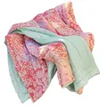 Loberon Plaid Aram, Traumhaftes Paisley-Muster, Unifarbene Rückseite, Wohntextilien, Wohndecke, Tagesdecke, Wendedecke, Baumwolle, bunt