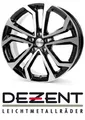 4x Dezent TA 7x17 5/114,3 ET50 Black/poliertshed