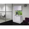 Flex-Well Miniküche "Wito", mit E-Geräten, Gesamtbreite: 100 cm - weiss