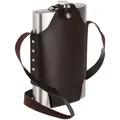 Xxl Flachmann Aus Edelstahl, Hochwertige Taschenflasche Zum Umhängen, 1,8l Fassungsvermögen, Partyspaß, Silber - Relaxdays