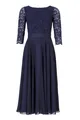 SWING Maxikleid Kleid aus Spitze und Chiffo - Regular Fit