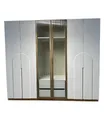 JVmoebel Kleiderschrank Grauer Designer Glasschrank aus hochwertigem Material
