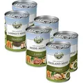 Bellfor Starter-Paket Nassfutter - 2 x Freiland-Menü 400g, 2 x Heide-Menü 400g, 2 x Landgut-Menü 400g Getreidefrei - 2,400.00 g