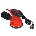 Wiltec Exzenterschleifer 250 W mit Ø 125 mm Schleifteller mit Klettvorrichtung, Schleifmaschine mit Absaugung, Schleifgerät für u. a. Holz und Metall