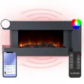 Klarstein Studio Light & Fire 2 Smart Kamin 1000/2000W MDF WiFi-Steuerung 10038388