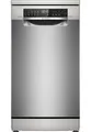 Bosch SPS6YMI14E Serie 6 Standgeschirrspüler, 45 cm breit, 10 Maßgedecke, Silence Plus, 3-fach Rackmatik, Silver Inox