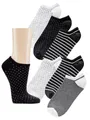 Socks 4 Fun Sneakersocken Bunte Flamingo Früchte Blumen Blüten Sneaker Socken Baumwolle Sommer (3 Paar)