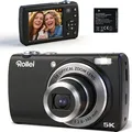 Rollei Powerflex Compact, 64 MP, 9248 x 6936 Pixel, 5x, 5K Ultra HD, Touchscreen, Schwarz