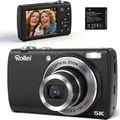 Rollei Powerflex Compact, 64 MP, 9248 x 6936 Pixel, 5x, 5K Ultra HD, Touchscreen, Schwarz - Schwarz