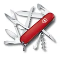 Taschenmesser HUNTSMAN mit Wunsch Gravur auf der Klinge I Geschenk für Männer Frauen I zum Geburtstag I Schweizer Taschenmesser personalisiert mit 15 Funktionen 1.3713 (rot)