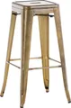 TPFLiving Barhocker Joy 2 Metall Gold