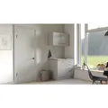 Flex-Well Miniküche "Lund", mit E-Geräten, Gesamtbreite: 100 cm, lichtgrau