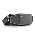 Teufel Fender x ROCKSTER Cross Tragbarer Bluetooth-Lautsprecher, Strahlwassergeschützt IPX5, Freisprecheinrichtung, 16 Std. Akkulaufzeit, Power Bank Funktion, Party-Modus - Steel Black