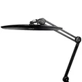 Semplix LED Arbeitslampe Tischlampe schwarz 182 LED 3 Farben dimmbar Tischklemme
