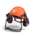 580754301 Husqvarna Helm Classic Schutzhelm mit Visier und Gehörtschutz