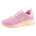 Skechers VAPOR FOAM-SUMMER JOURNEY Sneaker, Laufschuh, Freizeitschuh mit komfortabler Vapor Foam gelb|rosa 40 EU