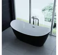 PureHaven Badewanne freistehende Acryl-Badewanne 170x80 cm elegant inkl. Siphon