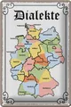 Femer GmbH Metallschild Spruch 20x30cm Dialekte Karte Bundesländer, (1 St), gewölbte Oberfläche, abgerundete Ecken, umgeschlagene Kanten
