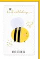 Geburtstag - Karte mit Umschlag - Hap- bee Birthday
