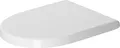 Duravit WC Sitz Starck 3 mit SoftClose Scharniere edelstahl, weiss, 0063890000