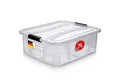 KONZEPT Aufbewahrungsbox mit Deckel, Stapelbox, BPA-frei, robuster Verschlussclips (Plastikbox Aufbewahrung Regalbox Spielzeugbox), 6 Größen wählbar 7 L- 14 L - 21 L - 32 L - 55 L - 80 L