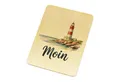 speecheese Postkarte Leuchtturm Postkarte aus Holz - Moin