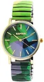 Raptor Colorful Edition Ausgefallene Damenuhr Bunt | Armbanduhr Damen außergewöhnlich mit Zugarmband | Besondere Damenarmbanduhr – Modische Uhr Frauen Senioren (Grün/Blau)
