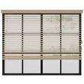 Cocoon Home Jalousie Holzjalousie 50mm Lammelen, Holz Jalousie in Breiten von 50 bis 240 cm, Halterung, Bohren, Echtholz, Bohrmontage, Innenjalousie 90 x 175 - Naturel beige 90 cm x 175 cm