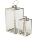 Laterne Aus Metall Arania, Beige, 2er-set