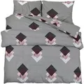vidaXL Bettwäsche-Set Grau 200x220 cm Baumwolle 136472