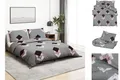 vidaXL Bettwäsche Bettwäsche-Set Grau 200x220 cm Baumwolle