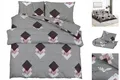 Bettwäsche-Set Grau 200x220 Cm Baumwolle