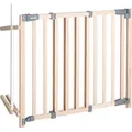 roba Treppenschutzgitter 'Safety Up', Schutzgitter mit Ampelfunktion, Buche massiv, Breite 93,5–120,5cm - Naturbelassen