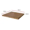 Arbeitsplatte 60 cm 38 mm Küchenzeile Küchenblock Eiche Lancelot Küche Vigo
